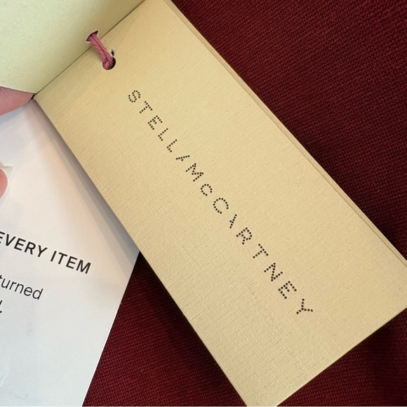 Stella McCartney Burgundy Long Sleeve Sheath Dress Minimalist Designer Sz 44(12) - Picture 14 of 14